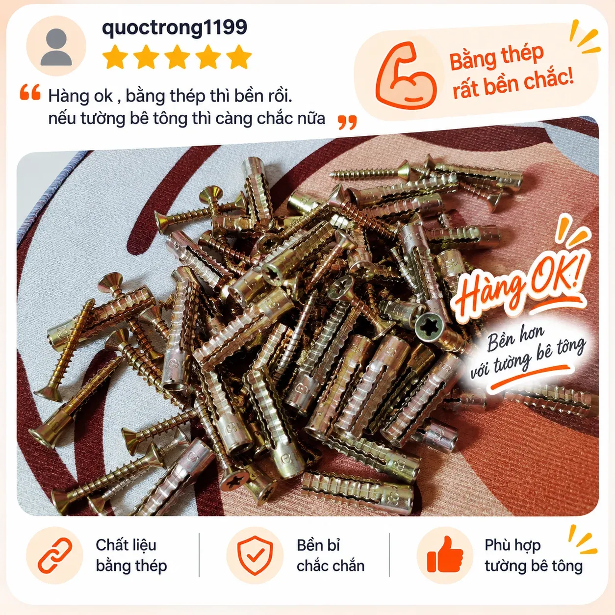 Đánh giá thực tế từ khách hàng mua tắc kê sắt Rẹc Rẹc - Ảnh 2: Thợ cơ điện và DIY tự lắp tại nhà